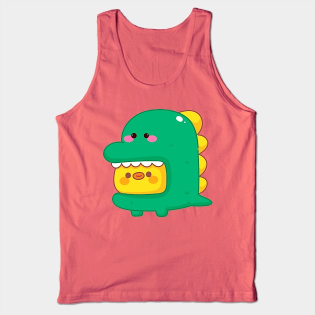 Kawaii Dino Chick Tank Top by Kawaii Cuteness